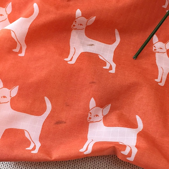 BAGGU Orange Chihuahua Reusable Eco Shopping Bag Tote Purse Standard Size - Picture 2 of 16